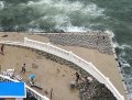 На пляже «Хрустальный» в Севастополе штормом смыло новую плитку