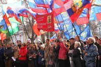 В Севастополе митинг в поддержку внешнеполитического курса Президента России собрал 5 тысяч жителей