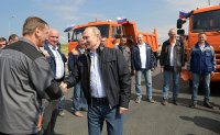Владимир Путин дал старт автомобильному движению по Крымскому мосту