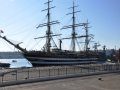 Старейший корабль ВМС Италии - учебный парусник Amerigo Vespucci зашел в Севастополь